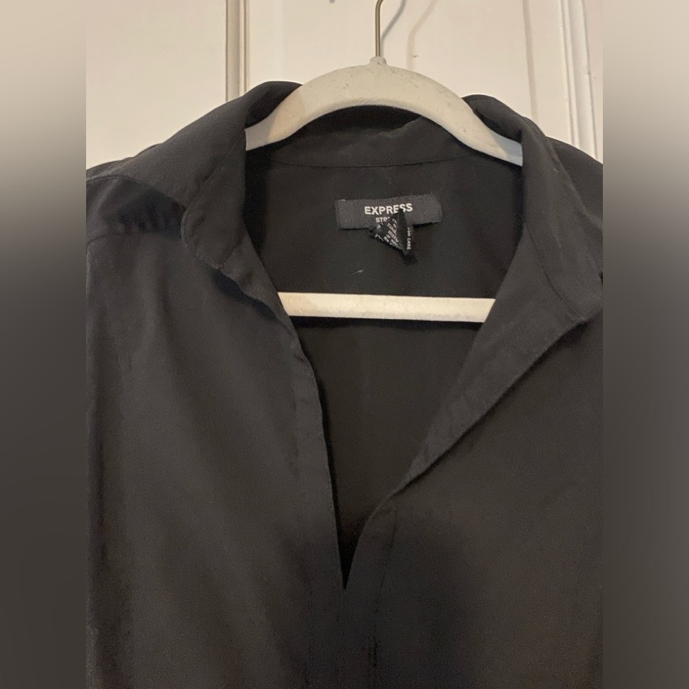 Vintage Express Collared Structured Tank Top Sz 14 - image 3